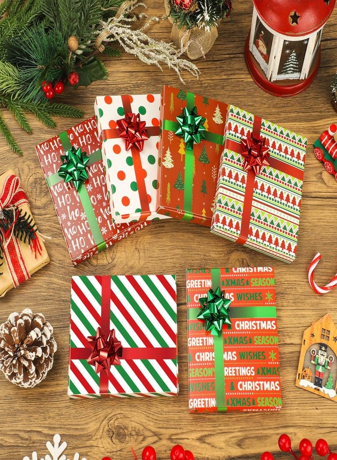 peony man 12 Pack Christmas Gift Card Holder Boxes with Bows and Tags Christmas Polka Dot Stripes Gift Card Boxes Red Green Xmas Tree Gifts Wrap Box for Xmas Holiday Party Favors Gifts Wrapping - Image 3